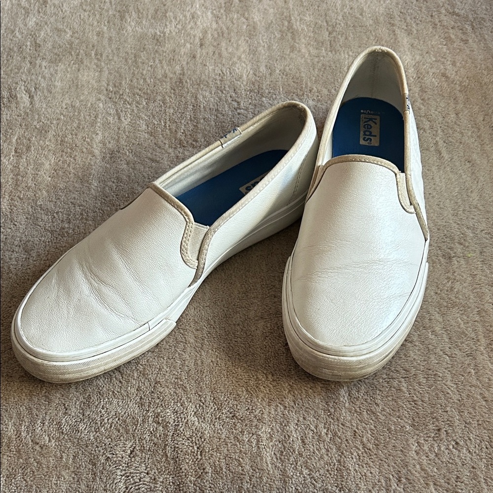 Keds Women’s White Slip-On Loafers